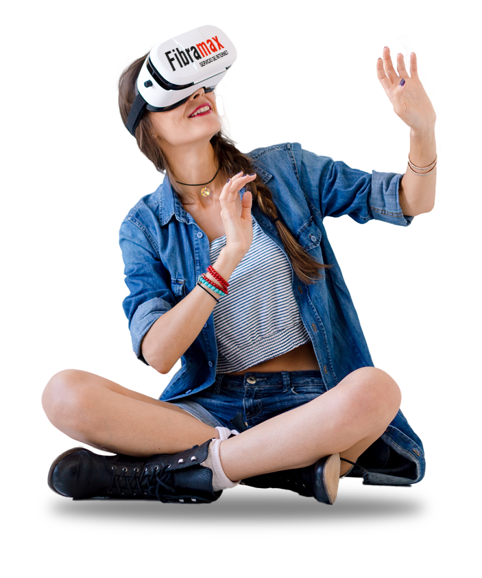 Chica Gafas VR Fibramax
